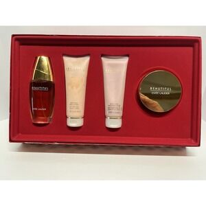 Estee Lauder Beautiful 4-Pc Set EDP 2.5 oz / Lotion/Powder/Bath Gel NEW IN BOX